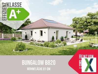 Foto Bungalow B820 - Neubau in Breitungen - Haus mit 81 qm - inkl. PV-Anlage und Lüftungsanlage