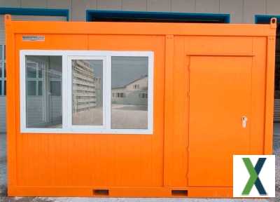 Foto  Baucontainer 4 x 2,4 Meter - Sofort verfügbar - Keine Wartezeit  Baubüro Bürocontainer Baustellencontainer Container kaufen in Hessen - Containerlösung für Bau Büro Schule Uni Unterkunft Soziales
