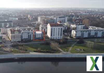 Foto Modernisierte bezugsfertige Wohnung mit Blick auf Elbe, Stadtpark und Dom