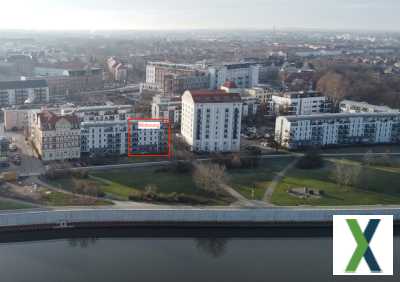 Foto Modernisierte bezugsfertige Wohnung mit Blick auf Elbe, Stadtpark