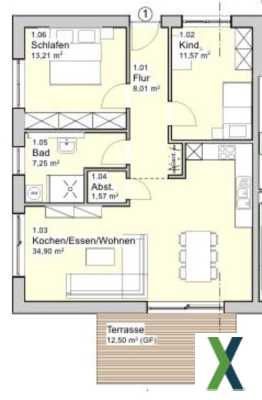 Foto Exklusives Wohnen auf 113 m² inkl. eigenem Garten+Terrasse