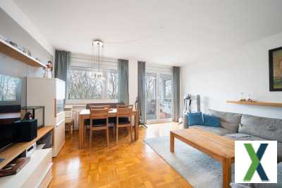 Foto Attraktive 3-Zimmer-Etagenwohnung mit großem Balkon und schönem Weitblick nahe dem Ostpark