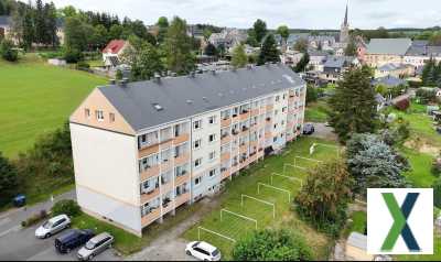 Foto Elterlein/traumhafter Erzgebirgsblick/top renovierte sonnige 3-Zi Neubau/Balkon/Bad Fenster/Kamin