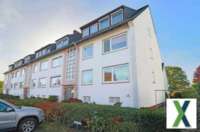 Foto Bremen-Arsten: 2-Zimmer-Hochparterre-Wohnung mit Balkon und Stellplatz