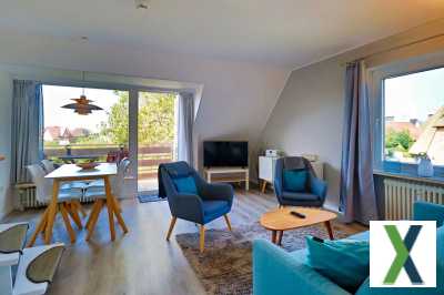 Foto Strandnahe Maisonette auf Sylt: Lichtdurchflutet mit Balkon und eigenem Stellplatz