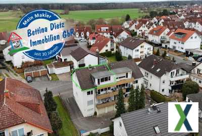 Foto DIETZ: Renovierte 3-Zimmer-Wohnung mit großem WEST-BALKON in ruhiger Wohnlage von Ober-Roden!