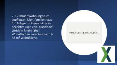 Foto Top modernisierte 2 Zimmer Wohnung im beliebter Rheinnähe-Lörick