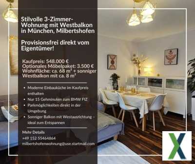 Foto Stilvolle 3-Zimmer-Wohnung in München  Milbertshofen